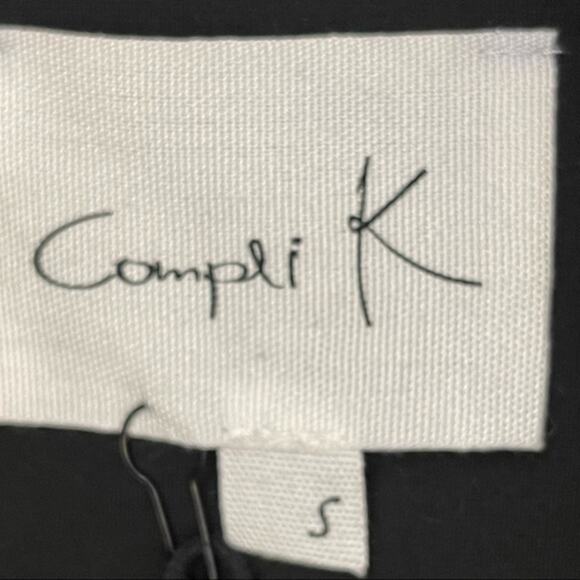 Compli K Sheer Black Party Event Date Night Quiet Luxury Dress NWT Size S - Picture 9 of 14